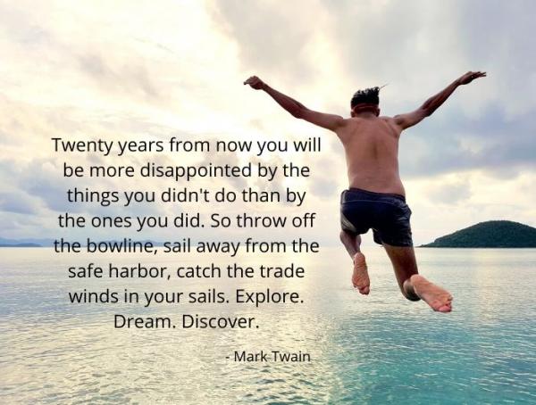 mark twain quotes twenty years from now